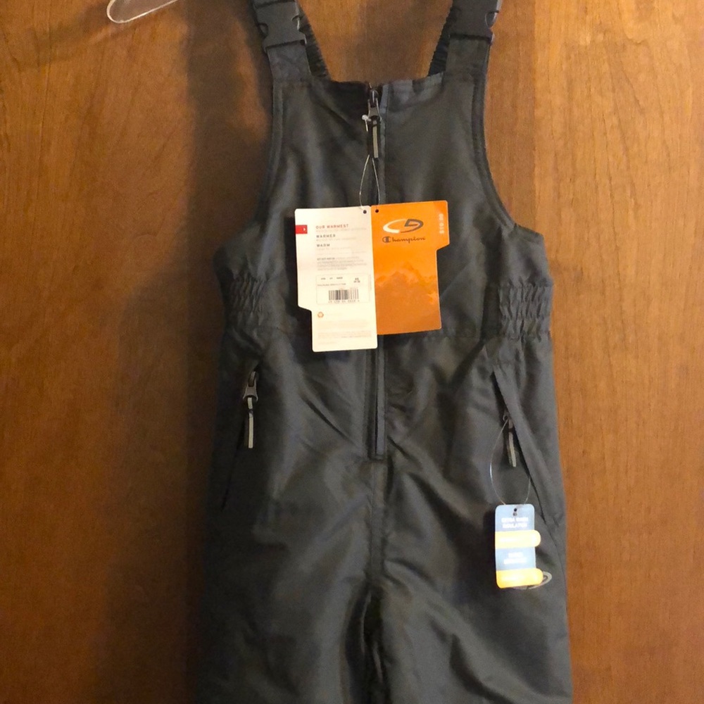 Grey Boys Snow Suit/Bib